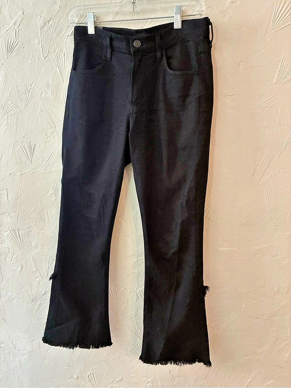 Citizens of Humanity Denim Black Frayed Hem Jeans